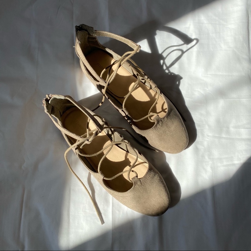 Maurices Strappy Lace Up Flats 💕